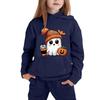 Kids Pullover Hoodie with Halloween Print for Boys Girls
