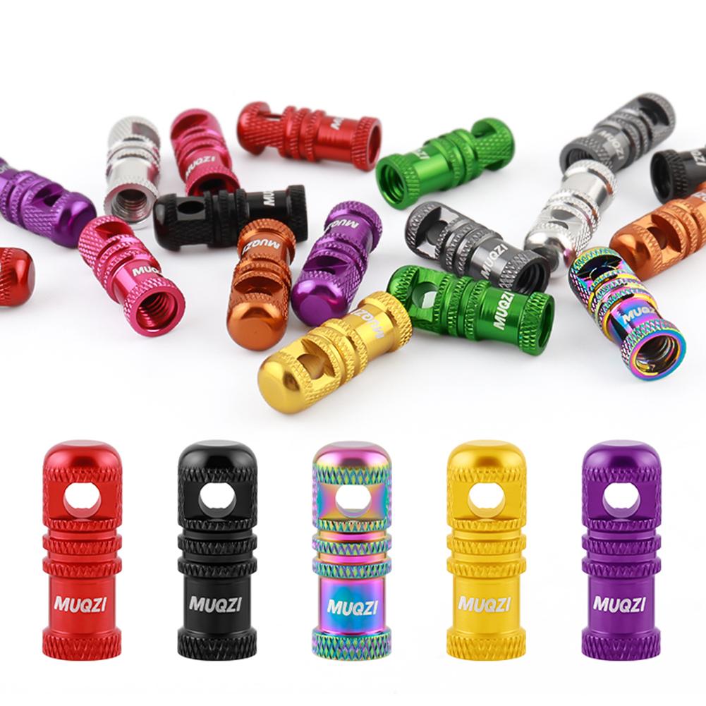 2Pcs Bicycle Presta Valve Caps with Valve Core Removal Function Bike Presta Valve Air Dust Stem Covers for MTB Road Bicycle