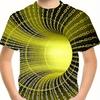 Cool Summer Style Boys' Vision Llusion Graphic T-Shirt Breathable Stretchy Comfortable Sports Style