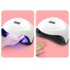 168 W UV-LED-Lampe mit intelligentem Sensor, doppelte Lichtquelle, Nagellampen, 4 Timer-Nageltrockner-Lampe, LED-Maniküre, geeignet für alle Gele