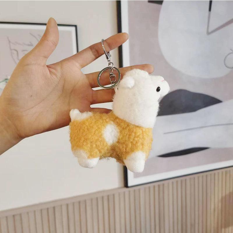 Colorful Alpaca Keychain Plush Cute And Soft Ideal For Gifts Birthday
