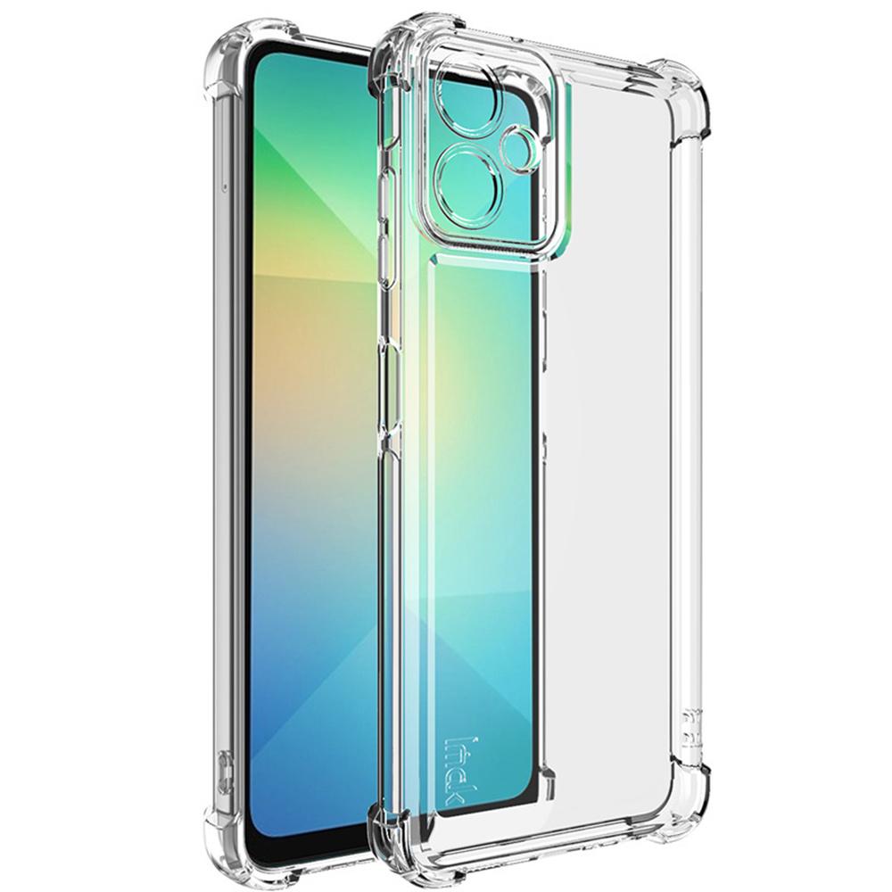 

IMAK UX-4 Series for Samsung Galaxy A06 4G Case Straight Frame Four Corner Shockproof Clear TPU Cover A