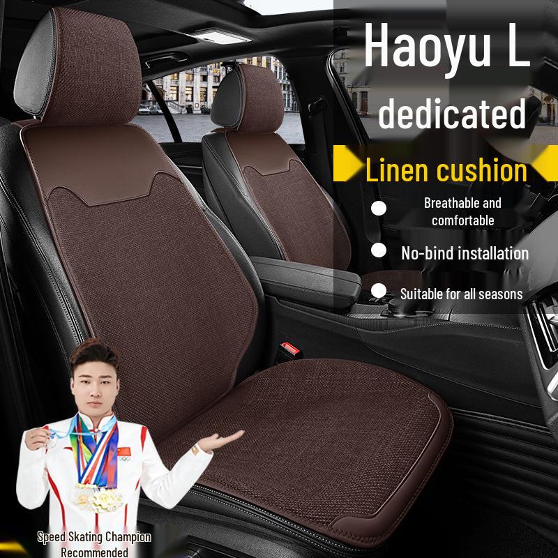 Geely Haoyue L Luxury Linen Breathable Seat Cushions for Five-Seater