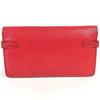 HERMES Kelly wallet Long wallet Long Wallet Chevre RedBased/SilverHardware