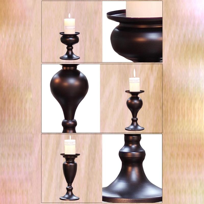 European Unique Metal Candle Holders Simple Wedding Decorations Bar Party Living Room Candlest Candlelight Dinner Props