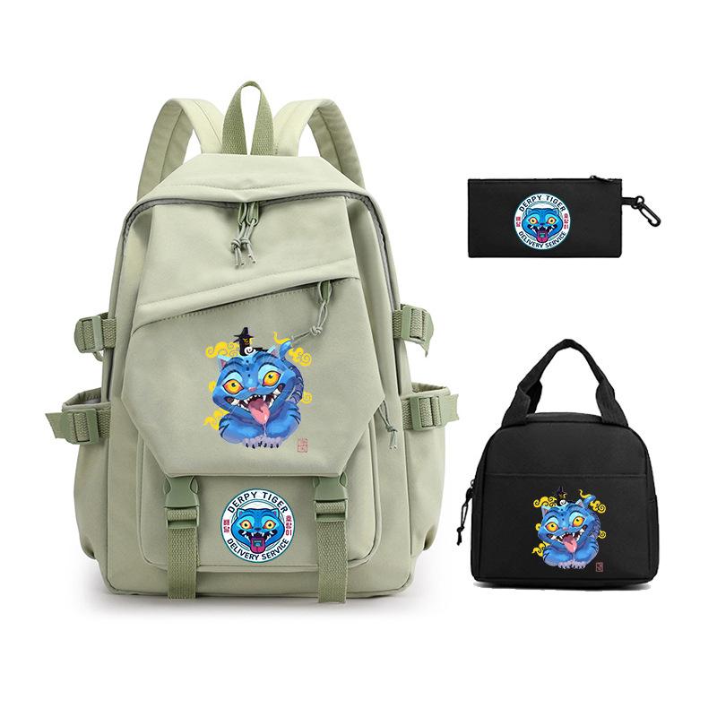 Demon Hunter Girl Group has the same peripheral cartoon printing children's backpack lightweight primary and secondary school schoolbag