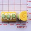 10/100Pcs 3D Miniatures Dollhouse Resin Roll Food Play Diy Handmade Materials Keychain Headgear Refrigerator Accessories Resin