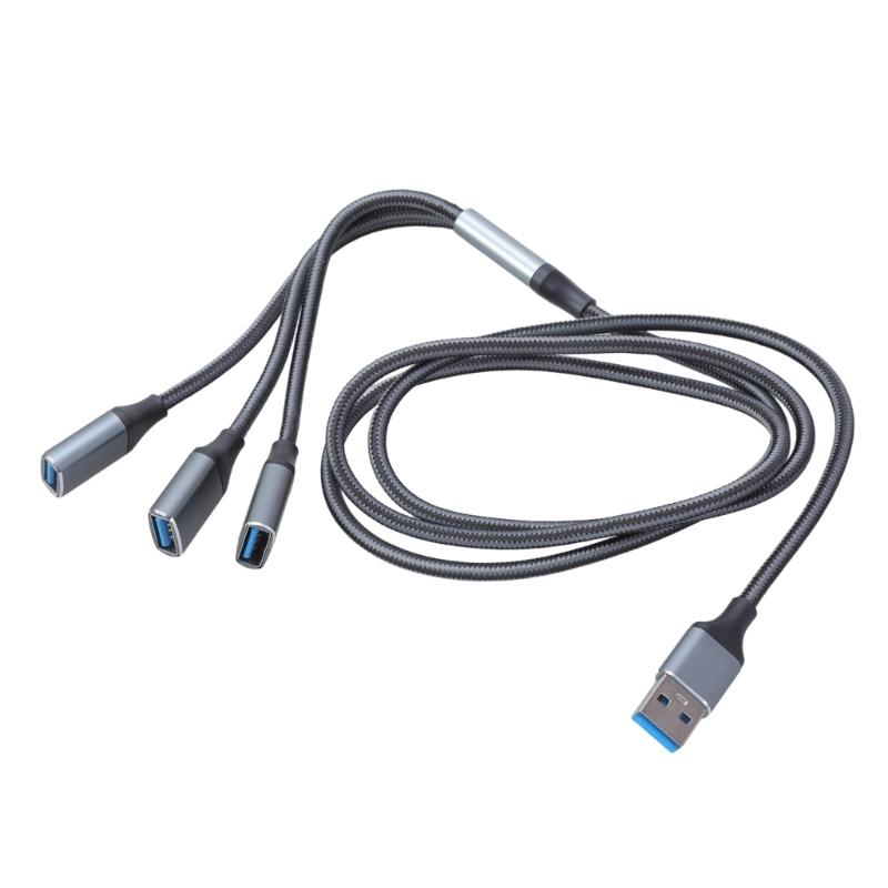 Cavo Sdoppiatore USB USB2.0 Maschio a 3 Porte Femmina Cavo Estensore Multiplo per Porta USB per Trasferimento Dati Ricarica di Alimentazione