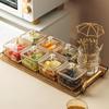 Naijiang Nordic Light Luxury Divided Glass Snack & Fruit Plate