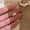 Elegant Radiant Women's Openable Finger Ring - Light Luxury, Fashionable, and Trendy Exquisite Water Drop Design.