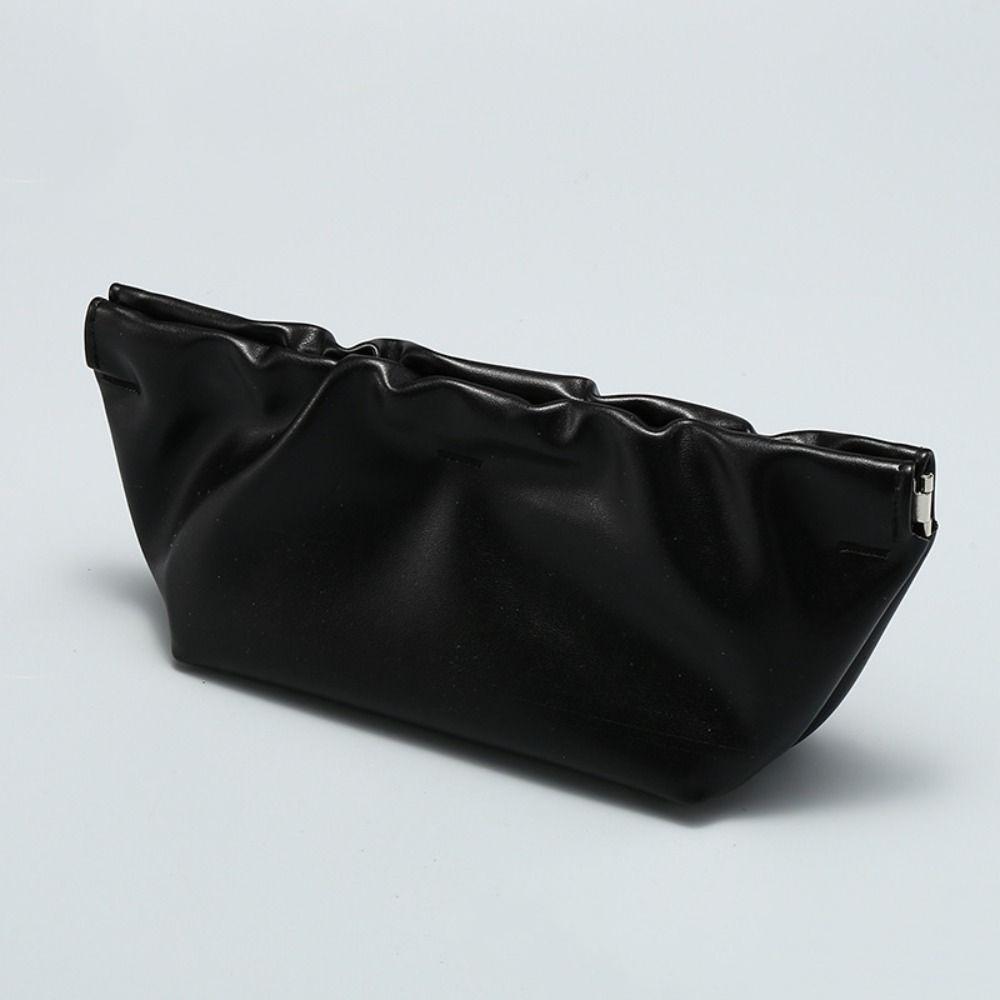 

Облачная сумка для очков из искусственной кожи Шикарный чехол для хранения солнцезащитных очков Защитный чехол для очков Кошелек для монет чёрный