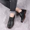 Fashion Thick Sole Plain Work Men's Leather Shoes Lace Up Oxfords Social Footwear Offer Classic Original Summer Sale Pu Male Casual Shoe