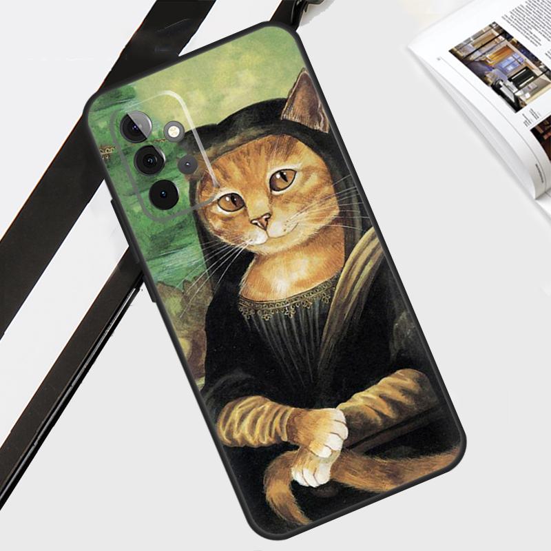 Renaissance Cats Rich Art Case For Samsung Galaxy A12 A22 A32 A52 A56 A36 A26 A16 A06 A54 A34 A14 A13 A53 A15 A35 A55