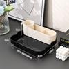 Multi - Function Cosmetic Organizer: Desktop Storage for Makeup, Skincare, Lipsticks & Brushes, Ideal for Vanity & Entryway