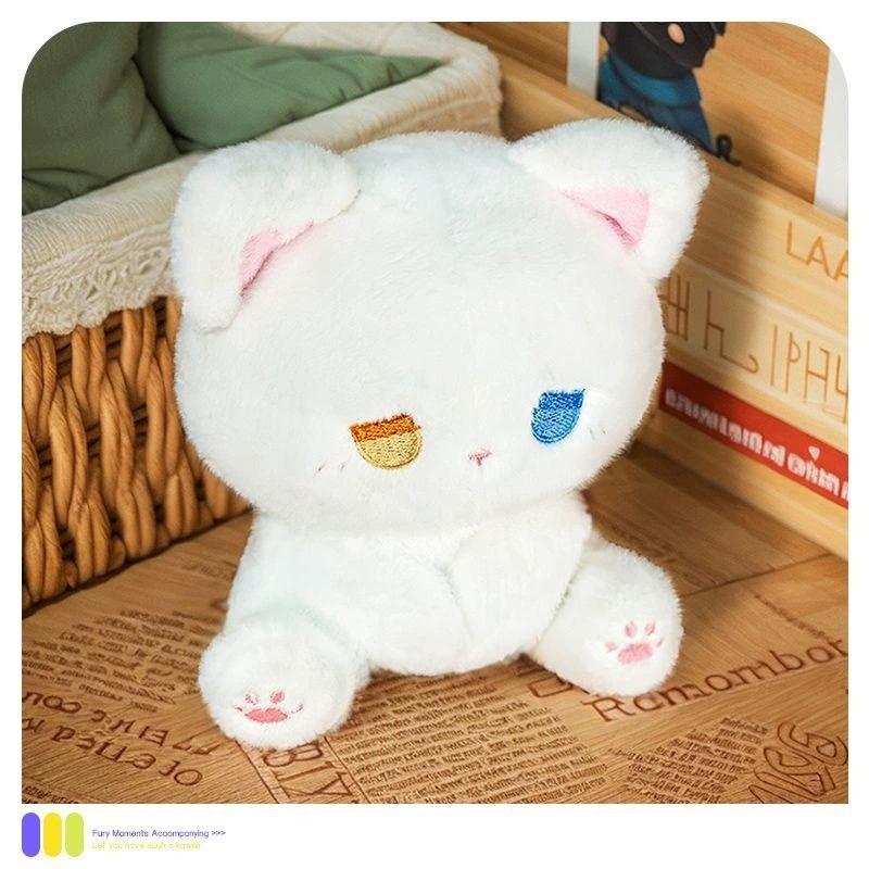 Peluche Gatto Tonto Bambola Emo Creativa Carina di Alto Valore Animale di Peluche Virale Regalo di Compleanno per Ragazza 30cm