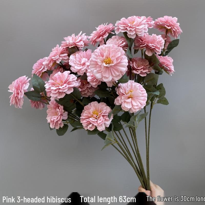 Wedding Pink Series Peony and Rose Artificial Flowers for Decorations