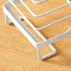 Multiple Slots Kitchen Cutter Holder with Drain Tray Ventilated Kitchen Cutter Organizer Stable Metal Cutter Storage Rack