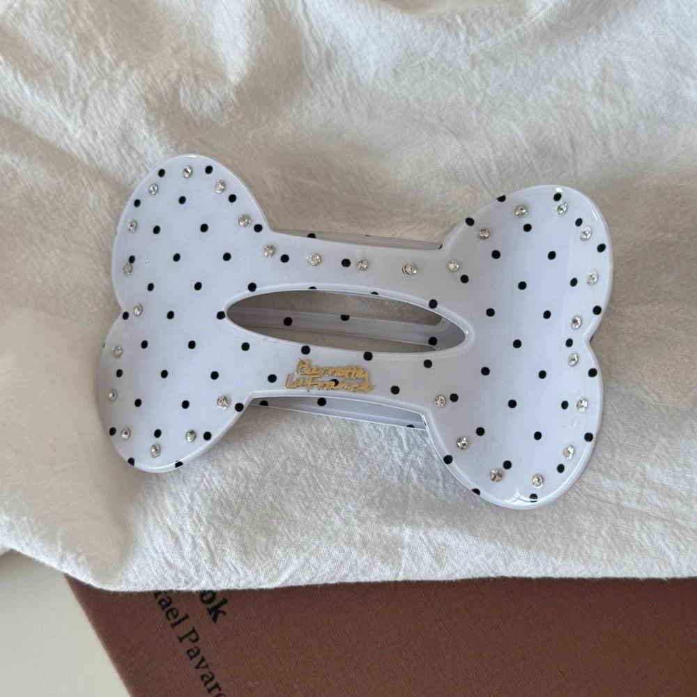 Rhinestone Flat Hair Claw Bone Shaped Hair Accessories Creative Hair Clip
