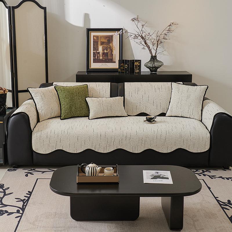 Special-Shaped Sofa Cushion  New Four-Season Universal High-End Leather Sofa Special Backrest Towel Fixed Non-Slip Cover