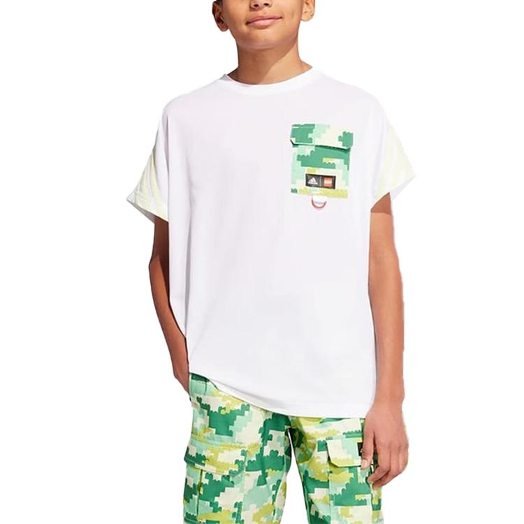 Adidas X LEGO Grade School T Shirts Crew Neck Moderate HS1164