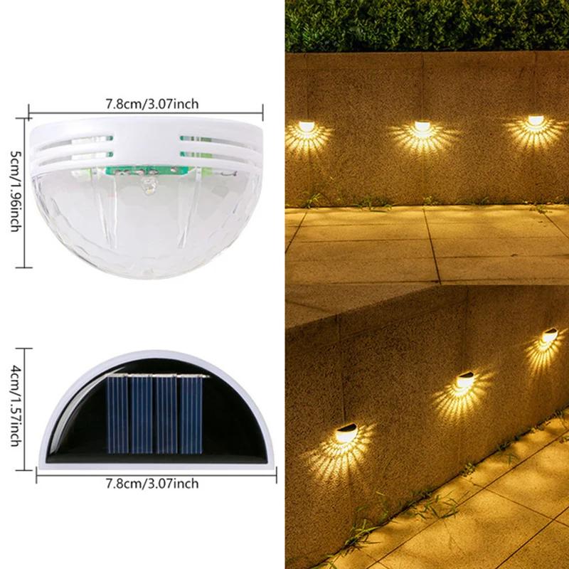 

1pcs LED Solar Lights IP66 Waterproof Wall Lamp Energy Saving Honeycombs Cover Semicircle Night Light Garden Decor for Yard