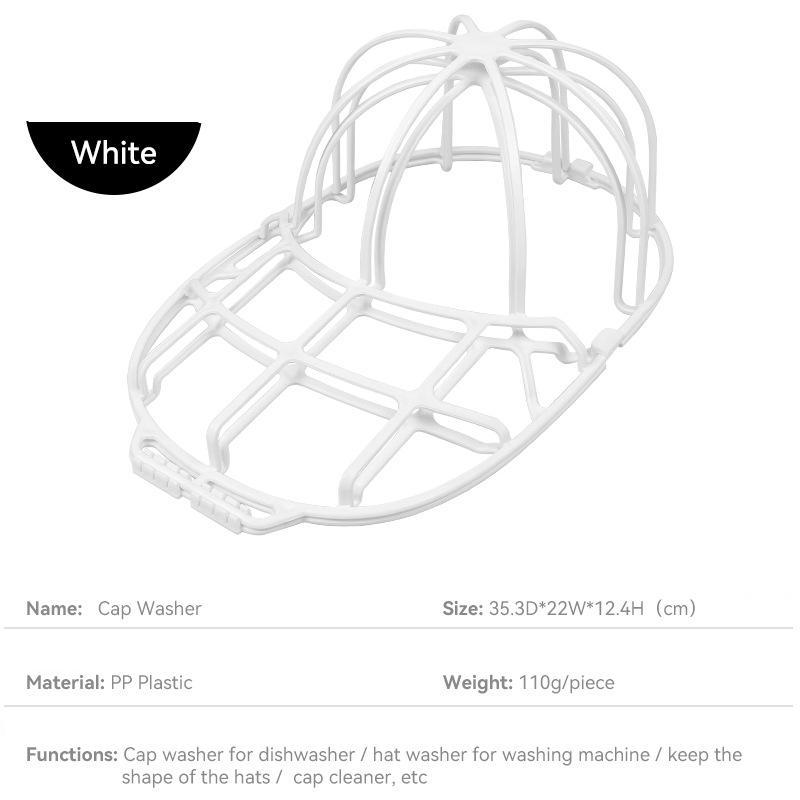 Hat Washer Cage For Washing Machine And Drying Durable Plastic Baseball Cap Cleaner Holder Protector For Daily Use And Travel