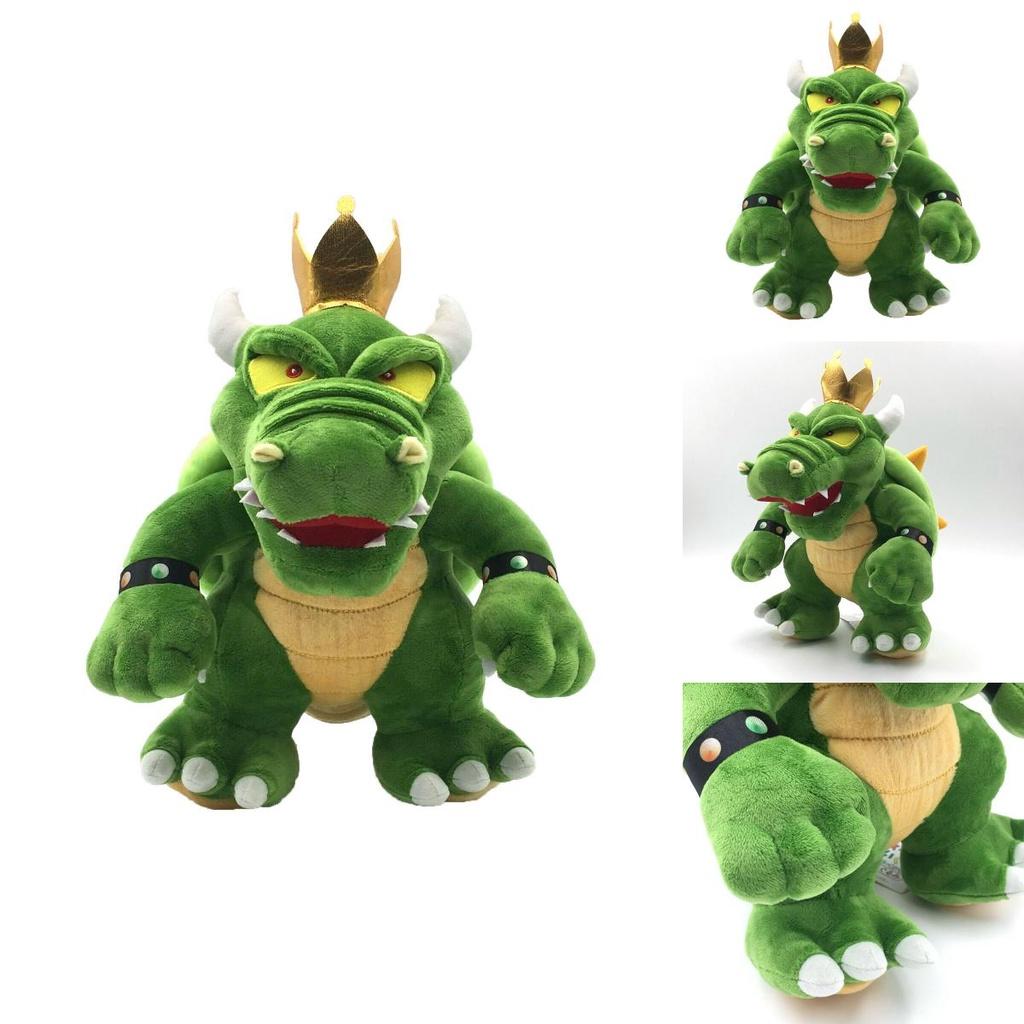 Entzückendes Super Mario King Koopa Bowser Plüschtier Weiche Stofftier Grüne Tierpuppe 30 cm