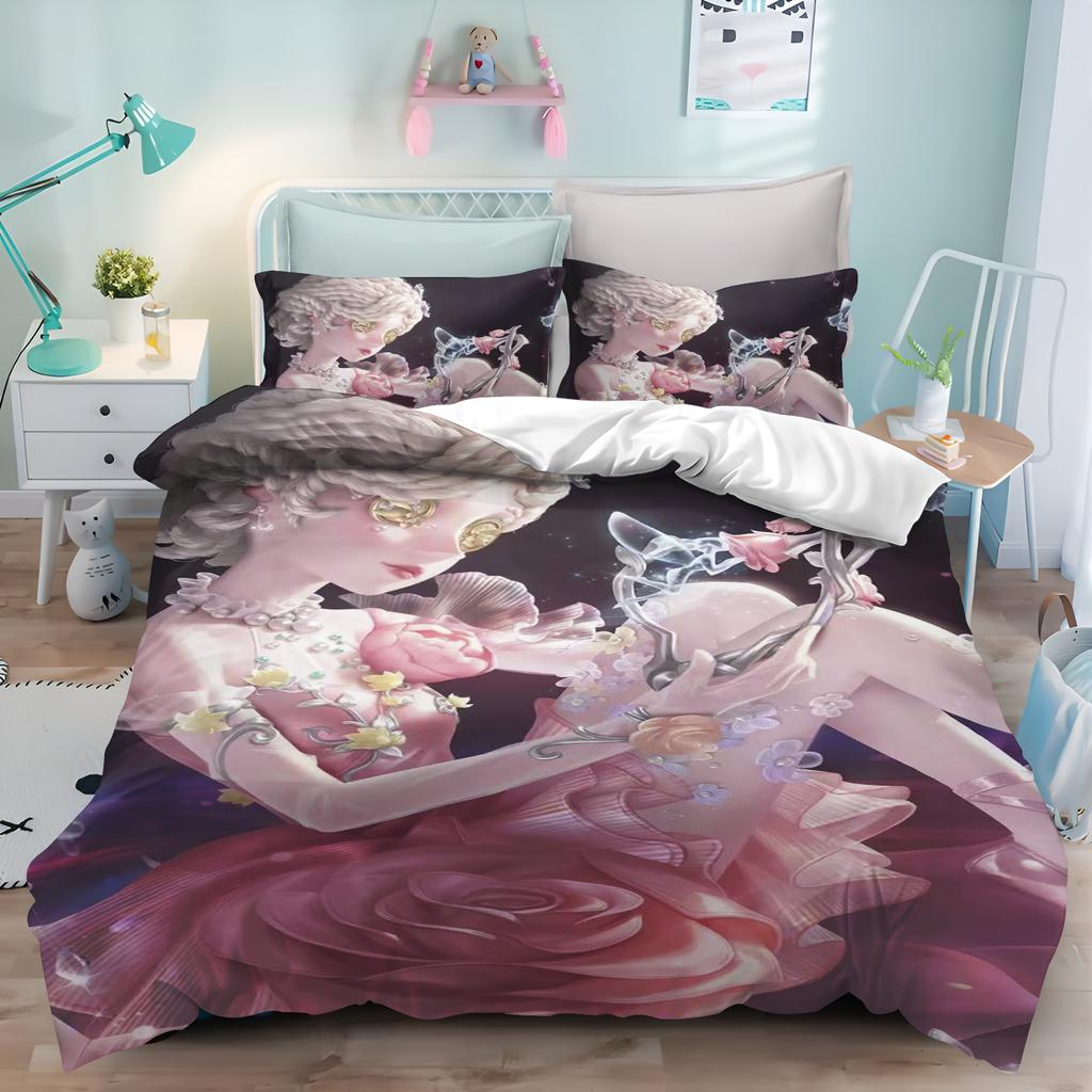Miniso Duvet Cover Cartoon Game Anime Fifth Personality 3D Cute ChildrenS Bedroom Set Polyester Adult Gift 23Pcs Bedding
