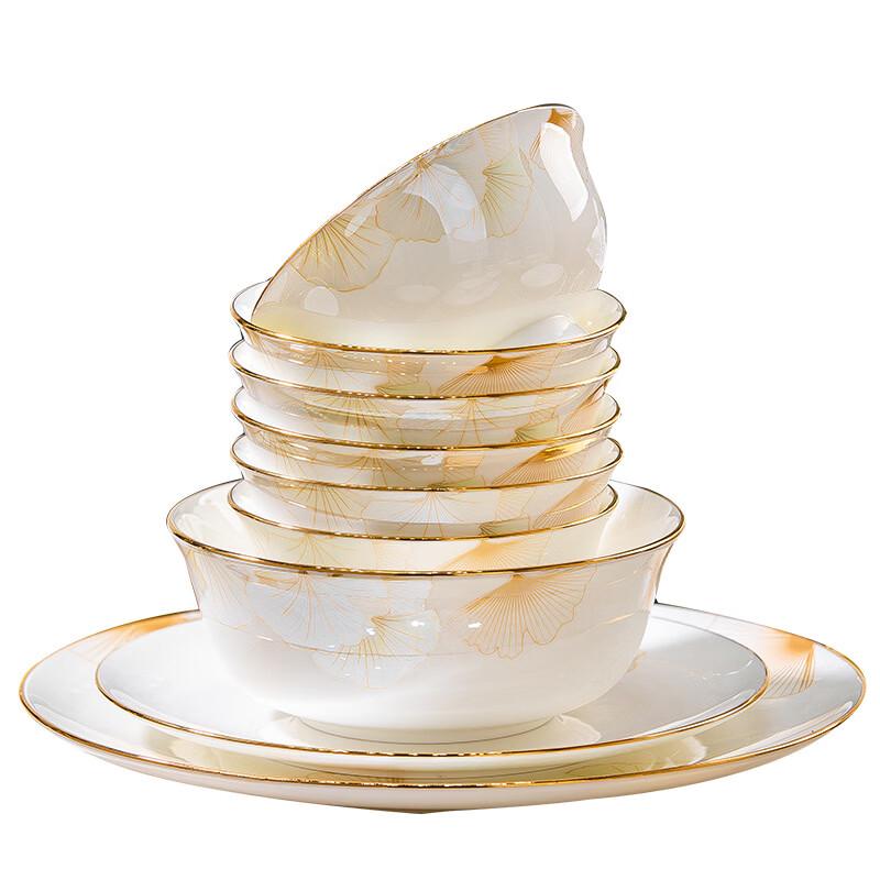 Zhishi Happy Time 38-Piece European Bone China Dinner Set