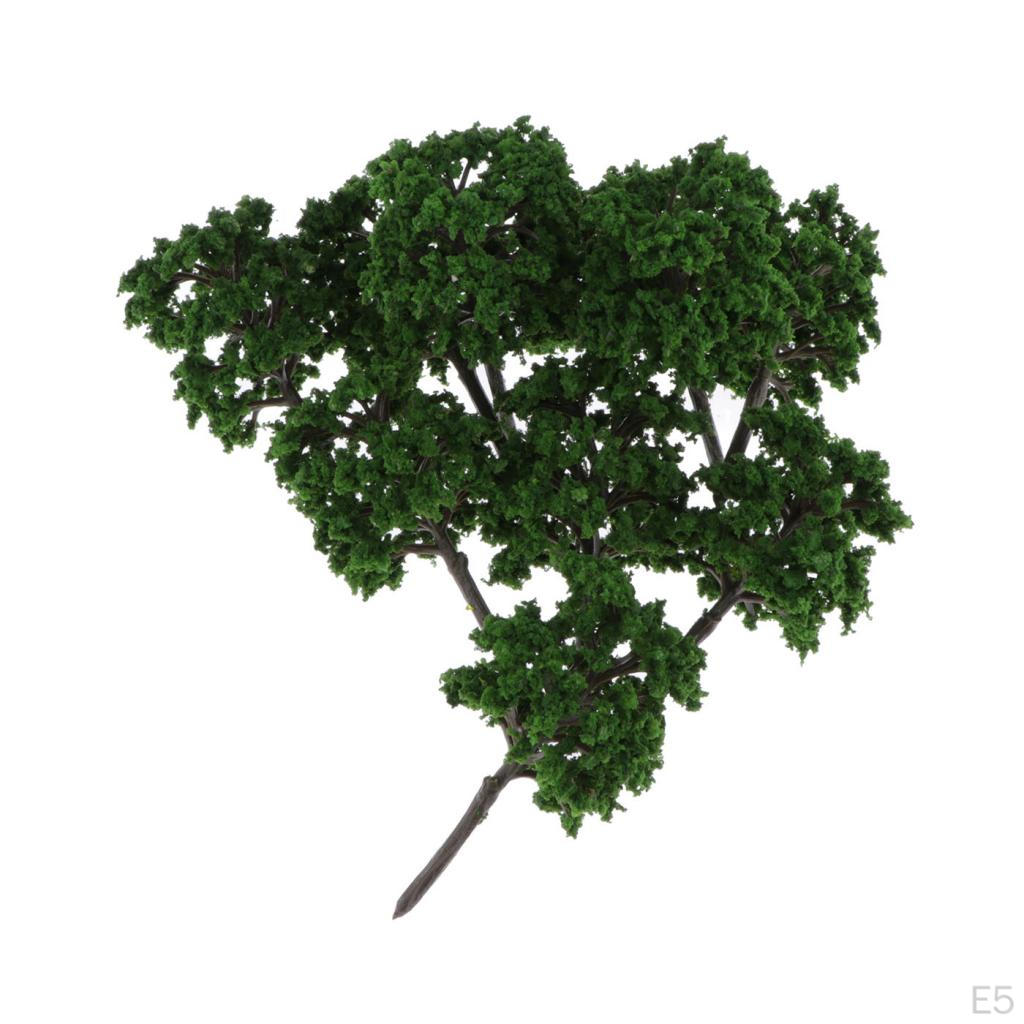 10-Pack Miniature Model Trees 3.15 inches Railroad Wargame Architectural Diorama Scenery