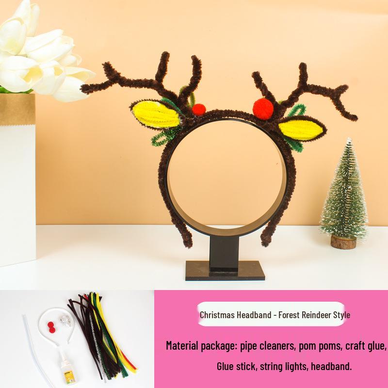 

Christmas Reindeer Antlers Headband: Cute Photo Accessory & Sweet Costume Headwear for Girls
