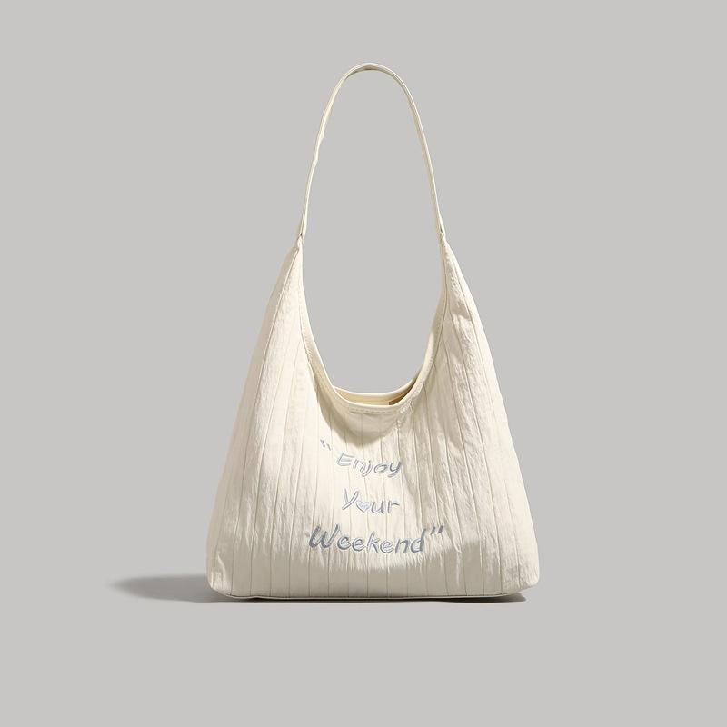 

Корейская холщовая сумка в стиле ленивого ветра, женская, новая 2025 года, большая вместимость, универсальная, модная, для поездок, на плечо, сумка-тоут No specification белый