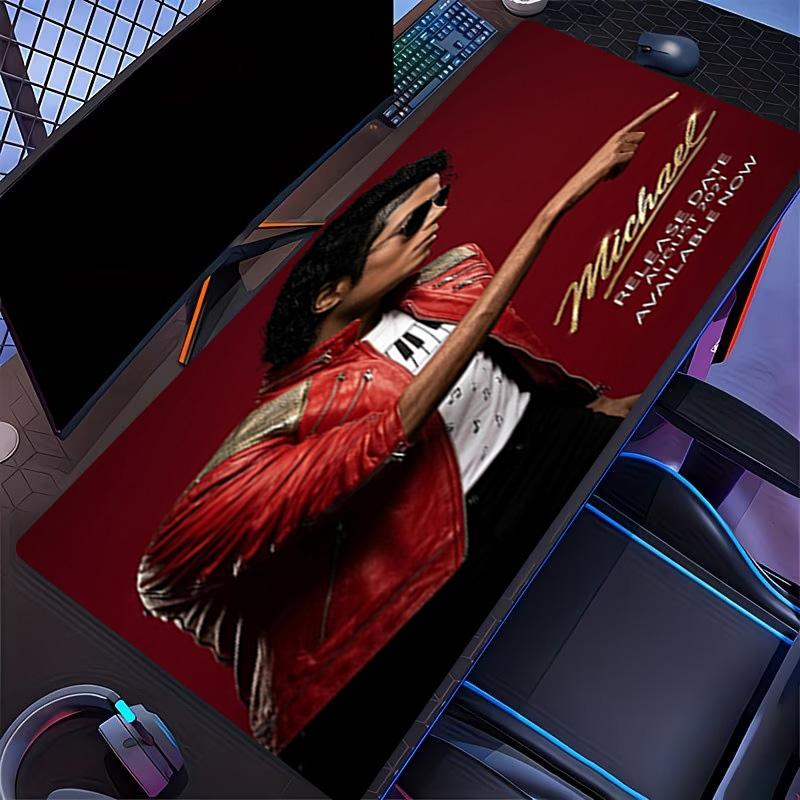 Ποντικοουαλί Εκτύπωσης Michael Jackson, για Πληκτρολόγιο Pad Laptop PC Mat για Γραφείο Οικιακή Χρήση, Διακόσμηση Γραφείου, Τέλειο Δώρο Γενεθλίων για Gamers