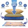 Vacuum Storage Bags, Space Saver Bag, Vacume Pack Storage Bag for Clothes Blankets Travel Storage,Reusable Bags Double Zip Seal