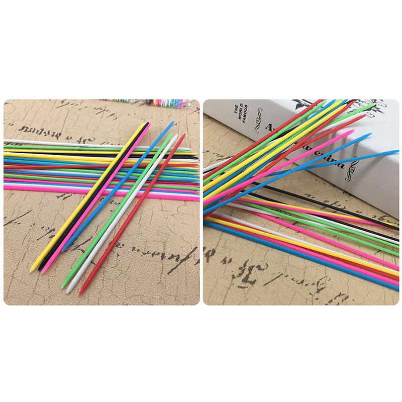 30 Peças Bebê Crianças Educacional Colorido Plástico Tradicional Mikado Jogo Pegar Palitos Com Caixa Jogo Presentes Infantis