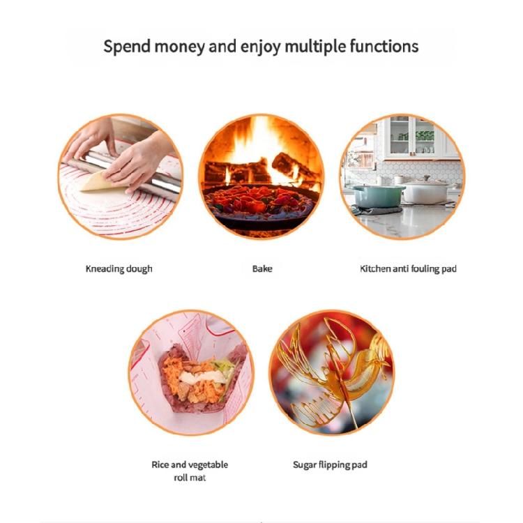 Professional Grades Silicone Pastry Sheet Nonslip Heat Resistant Surfaces Microwave Safe Compact Storage Solution