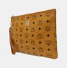[Pre-Owned] Monogram Print Zipper Closure Faux Leather Clutch Bag Medium - Very Good #F57THA