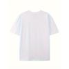 European sizes Simple and fashionable Q-letter printed men's round neck short sleeved T-shirt, comfortable and breathable casual sports top