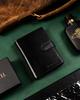 Gift Set: Men's Leather Wallet and Keychain - Peterson