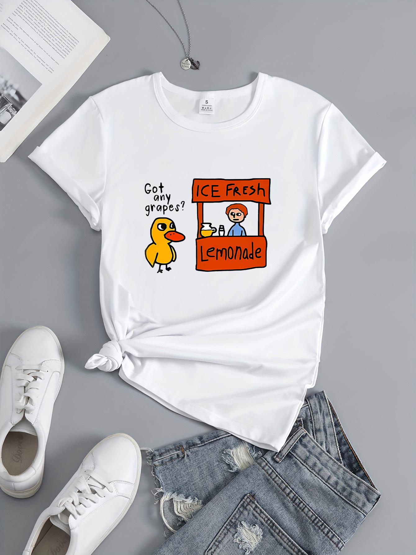 

Got Any Grapes Graphic Tee - Soft Breathable & Comfortable Short Sleeve T-Shirt for Men shirts for women t shirts S