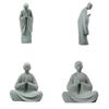Aquarium Ornament Decoration,Monk Statue Sculpture Resin Buddhas Fish Tanks Decors for Home Garden Desk Ornament Gift