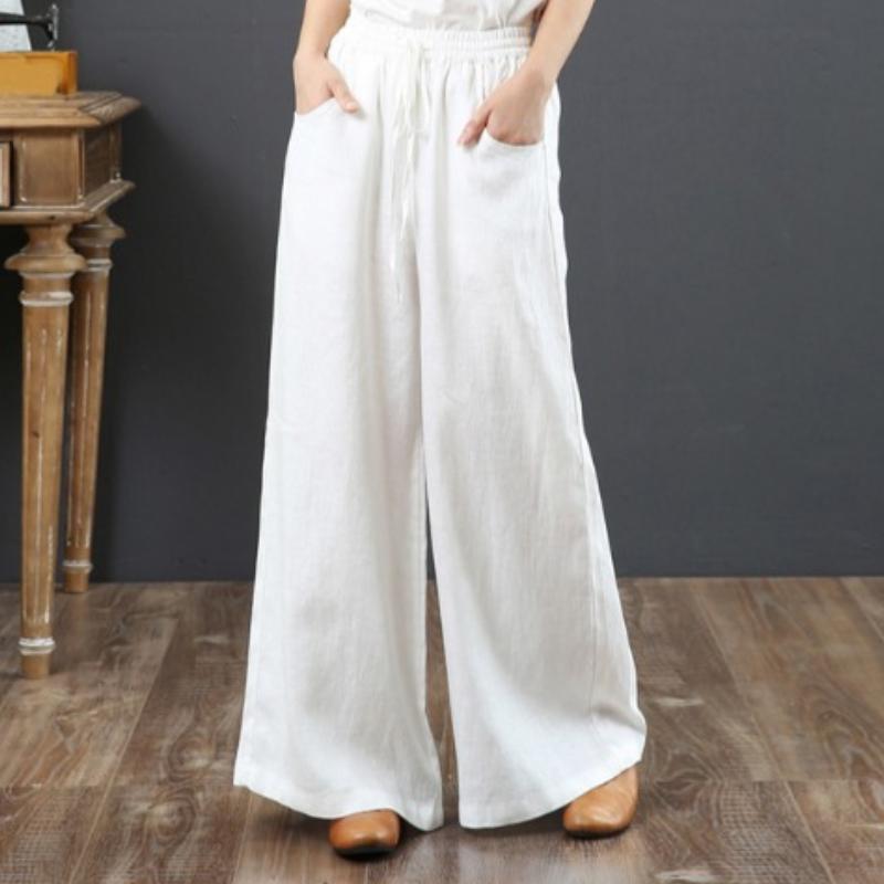 

Женские модные повседневные однотонные брюки и капри с принтом S белый