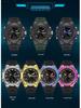 Sanda Multifunctional Sports Watch for Teen Boys: Dual Display, Luminous, Waterproof, with Alarm