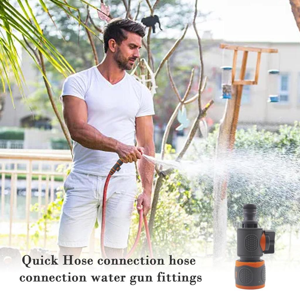 Quick Connect Garden Hose Adapter Shut-Off Valve Lawn Garden Car Wash Essential Tools