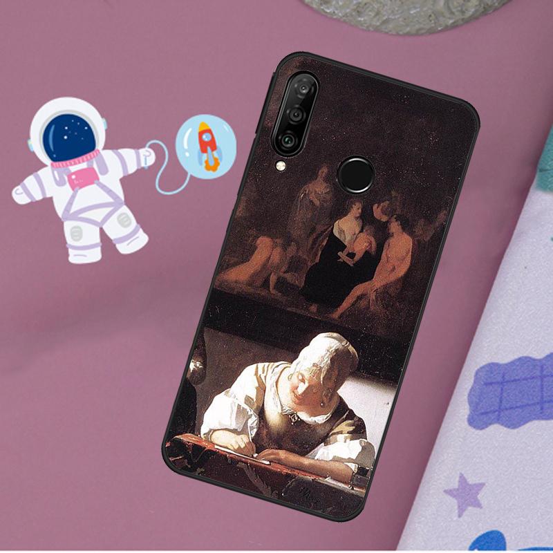 

Johannes Vermeer For Huawei Nova Y72 Y73 Y60 Y70 Y90 Y61 Y91 7i 8i 11i 12i 12s 9 10 SE P20 P30 P40 Lite Case Huawei Nova 11i