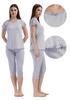 Women's Viscose Pajamas Short Sleeve Knee-Length Pants Comfortable M Vienetta
