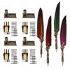Pen Set Vintage Creativity Ink Carving Writing Suit for Lover Teacher Classmate Gift