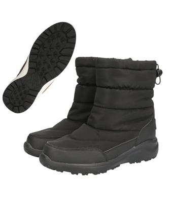 Oriental Traffic OT3401 BLACK (2021 Autumn/Winter) Women's Lightweight Snow Boots with Water-Repellent Lining, Warm and Lightweight, Waterproof for Sn