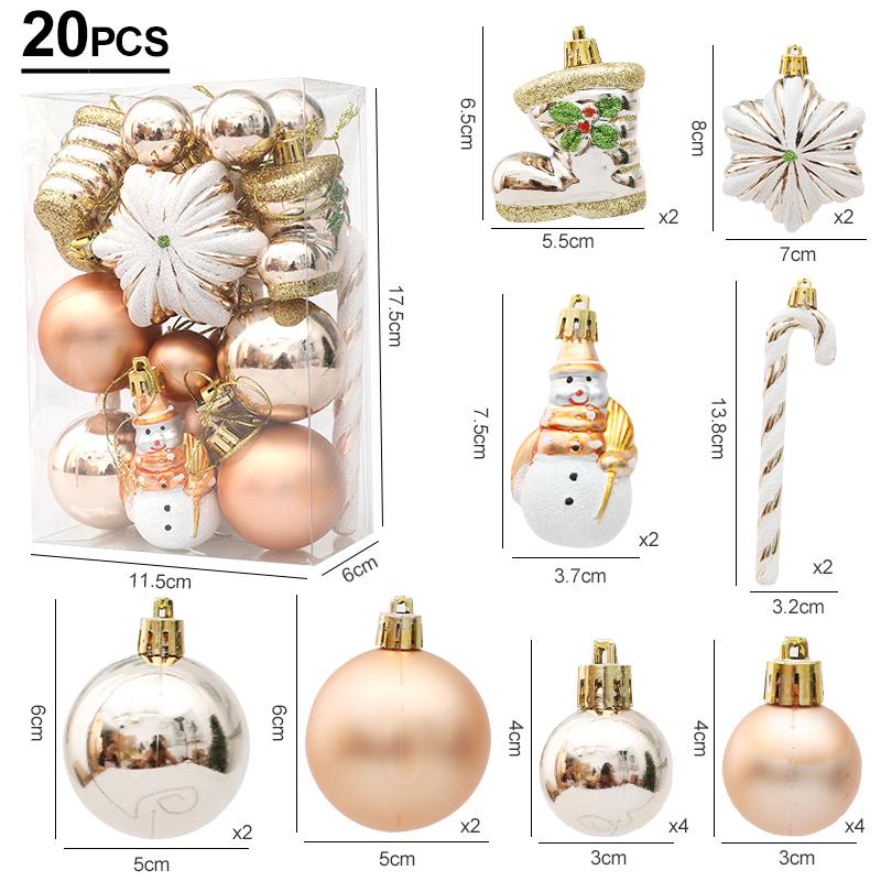 Weihnachtsbaum Kugeln Rote Zuckerstange Hängende Verzierung Große Anhänger Set Weihnachtsdekorationen Für Zuhause 2024 Natal Navidad Neues Jahr