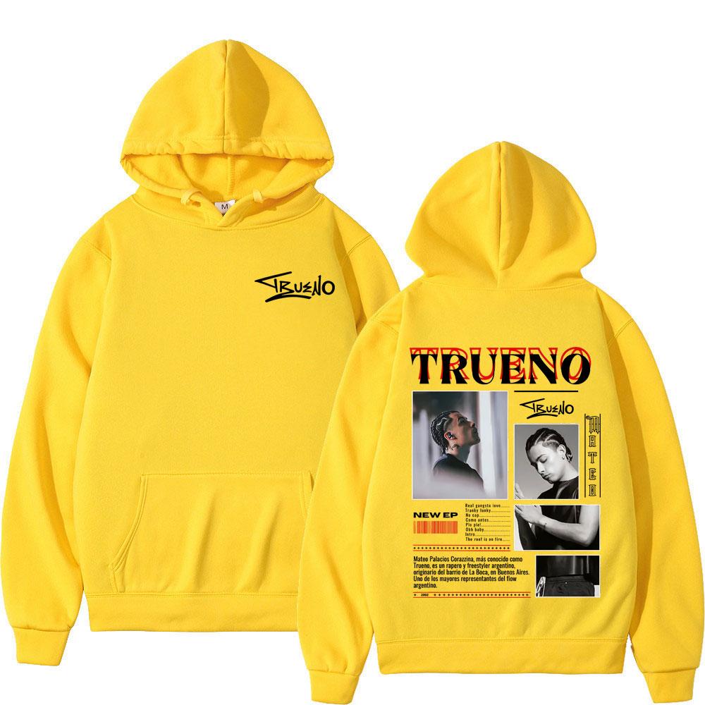 Rapper Trueno Album Tour Punk Hoodie Winter Langarm Dick Hip-Hop Pullover Mann Frau Kapuzenpullover